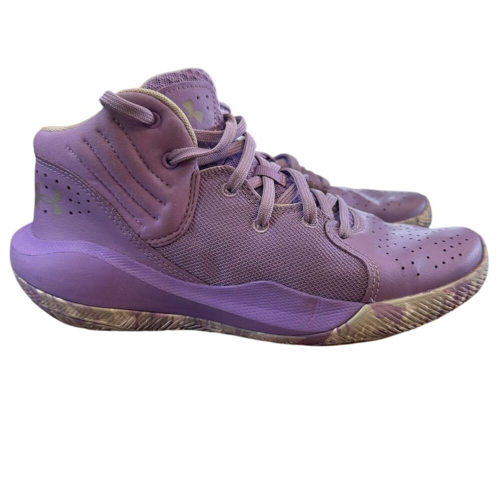 Under Armour Jet '21 GS Kids Basketball Shoes Lilac Size 6Y
